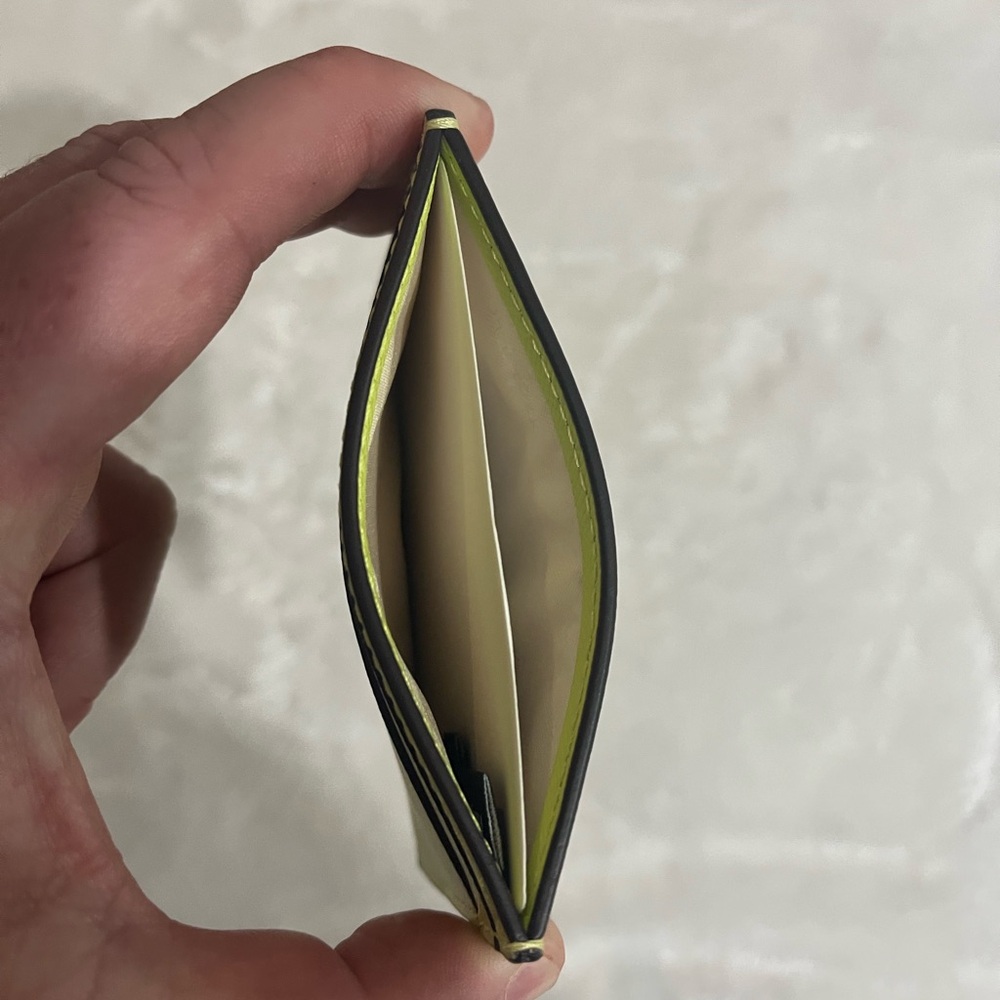 Kate Spade Neon Green Card Holder - Picture 3 of 3